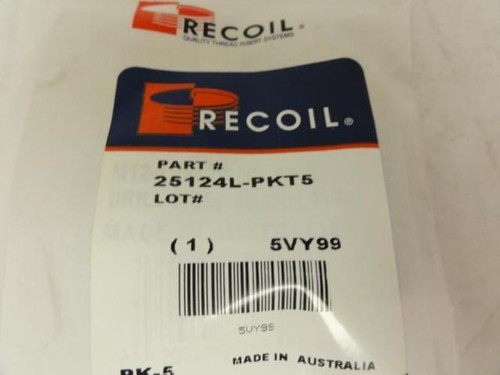 Recoil 25124L; Thread Insert; M12 x 1.75x24mm; Pk5