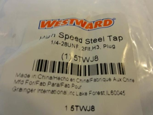 Westward 5TWJ8; Tap; 1/4-28; 2 Flute