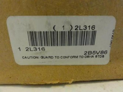 Browning 2L316; Pulley; 1/2" to 2-7/16" Shaft ID; 8.88" OD