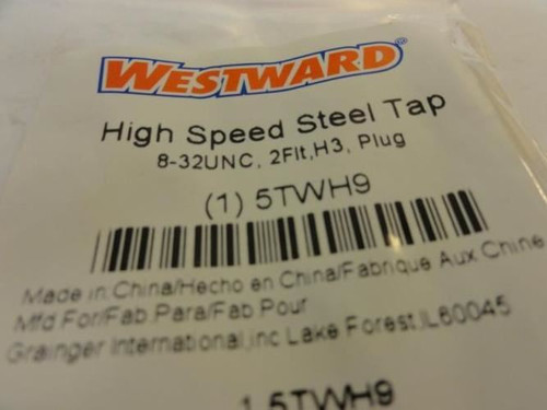 Westward 5TWH9; Lot-2; Tap; 8-32; 2 Flute