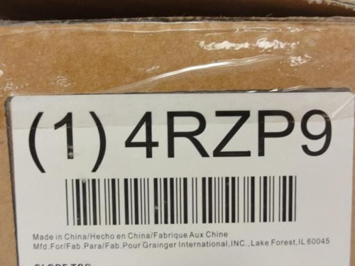 Dayton 4RZP9; Slope Top Kit; 1 Frame; W 12; D 15; Gray