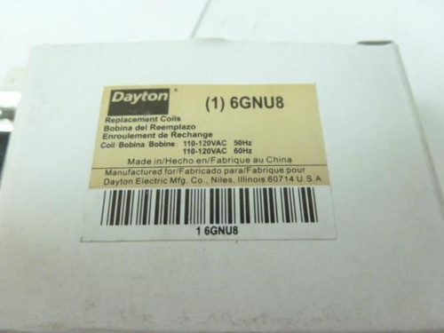 Dayton 6GNU8; Replacement Coil; 110-120VAC; DP