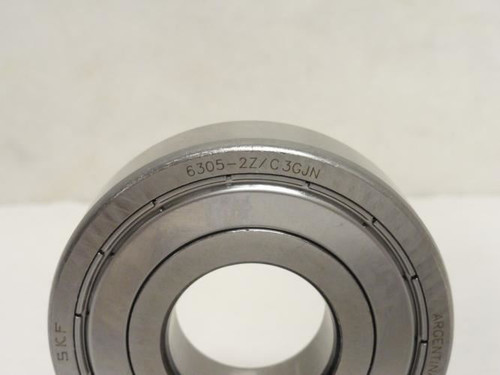 SKF 6305-2ZJEM; Ball Bearing 25mm ID x 62mm OD x 17mm Wide