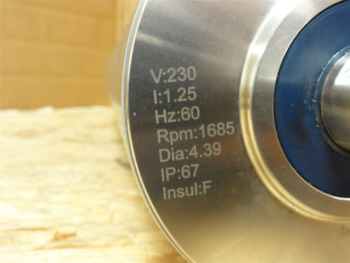 Sparks MDL-UNKN-252331; Drum Motor 17.72" L x 4.39"OD 71fpm