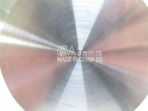 Tri-Clover 16AMP-3-304; Solid End Cap; SS-304; 3" Clamp