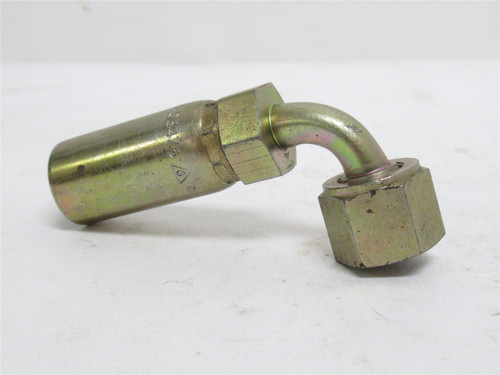 Couplamatic 3903-06476; Hose Coupler; 90Deg; 3/8" Hose ID