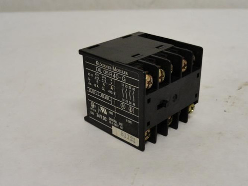Moeller DIL05R40-G; Terminal Block 24VDC MISSING SCREW