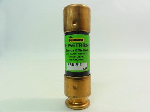Bussmann FRN-R-6; Fusetron Fuse; 6A; 250V; 125VDC; Time Delay