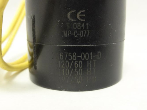 ASCO 216758-001D ; Solenoid Coil; 120V 60Hz