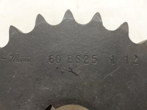 Martin 60BS25 1-1/2; Sprocket # 60; 25Teeth; 1-1/2"ID