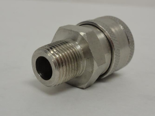 MFG- SST-3M; Hydraulic Coupler Body; SS-303; Size: 3/8" MNPT