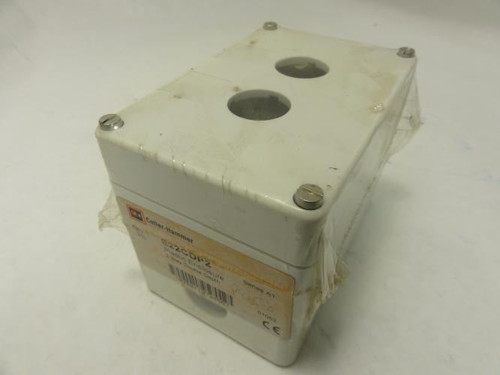 Cutler-Hammer E22CDP2; Pushbutton Enclosure; Button Dia: 5/8"