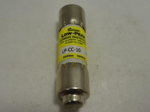 Bussmann LL-CC-10; Time Delay Fuse; 10A; 600VAC