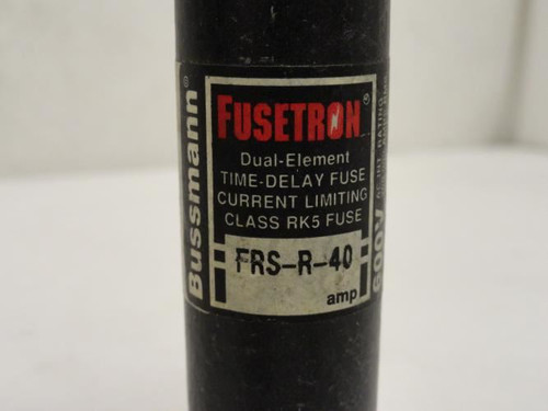 Bussmann FRS-R-40; Time Delay Fuse; 40A; 600VAC; 250VDC