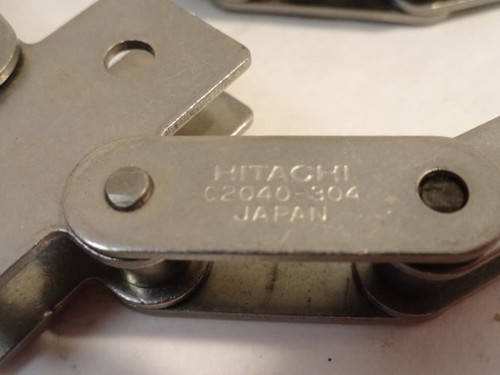 Hitachi C2040-304-3ft; Roller Chain; # C2040SS 1" Pitch; 3Ft