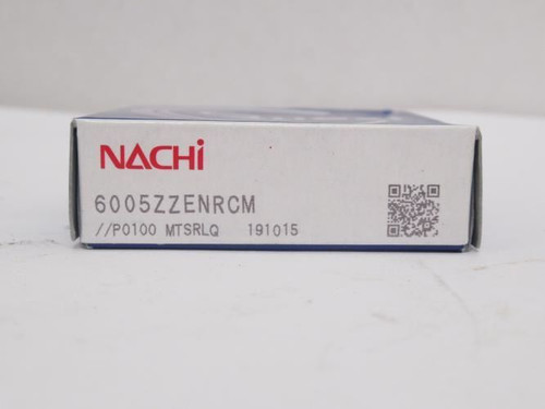 Nachi 6005ZZEVRCM; Ball Bearing 25mmID x 47mmOD x 12mm Wide