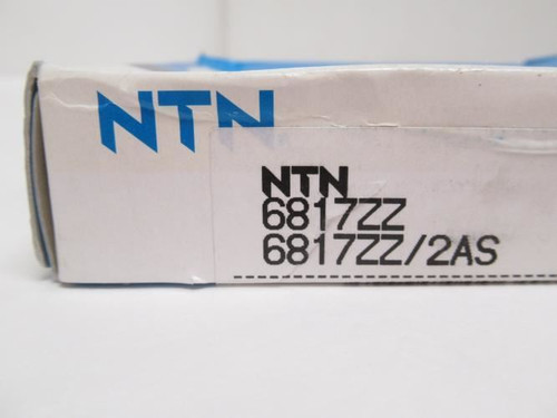NTN 6817ZZ; Ball Bearing 85mmID x 110mmOD x 13mm Wide