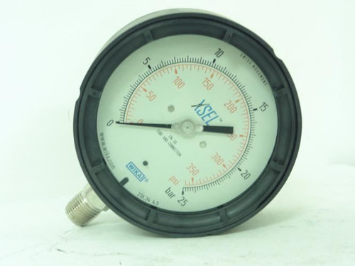 Wika 52112870; Pressure Gauge; 0-25bar; 1/2"NPT; 4.5" Dial