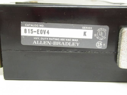 Allen-Bradley 815-EOV4; Overload Relay 600VAC; 1 Pole; Size: 4