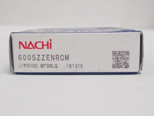 Nachi 6005ZZENRCM; Ball Bearing 25mmID x 47mmOD x 12mm Wide