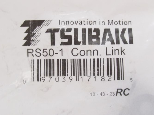 Tsubaki RS50-1; Connecting Link #50; Carbon Steel