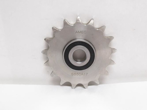 AMEC 50BB17HSS; Idler Sprocket; SS; 5/8"ID; 17 Teeth