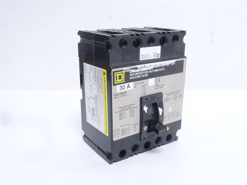 Square D FAL36030; Circuit Breaker; 30A; 3P; 600VAC
