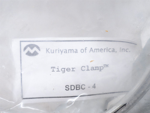 Kuriyama SDBC-4; Spiral Double Bolt Tiger Clamp; Size: 4"