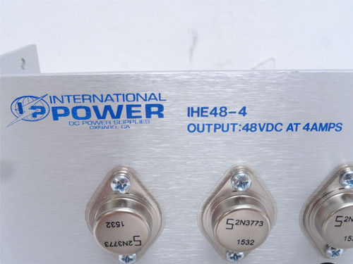 IP IHE48-4; Linear Power Supply 100-240VAC Input; 48VDC Out
