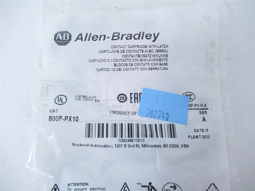 Allen-Bradley 800F-PX10; Contact Block 1-NO 0-NC