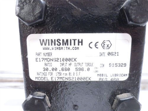 Winsmith E17MDNS21000EK; Gearbox; 30:1 Ratio; RA; 0.66HP