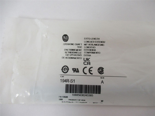 Allen-Bradley 194R-S1; Switch Operating Shaft Extender 12"