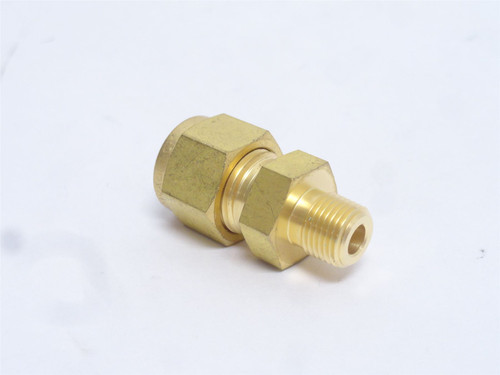 Swagelok B-600-12; Brass Tube Fitting 3/8" Tube x  3/8NPT