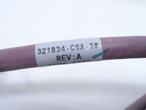 MFG- 321834-C6A-30; Ethernet Cable; M To FX Coded; M12; 30' L