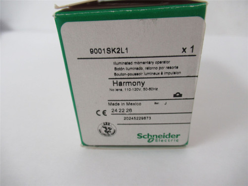 Schneider 9001SK2L1; 30MM Illum Push Button Transformer 110V