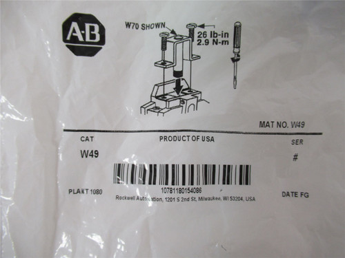 Allen-Bradley W49; Overload Heater Element