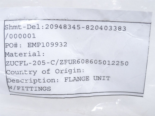 Cryovac ZFUR608605012250; Capped Flange Bearing; 1"ID; 2-Bolt