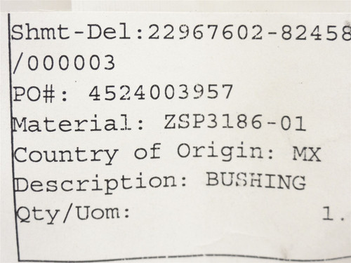 Cryovac SP318601; Bronze Bushing; Size: 3/4"