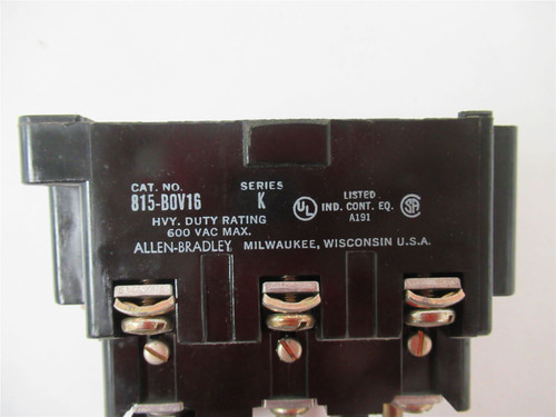 Allen-Bradley 815-BOV16; Overload Relay3Pole 40A 120-600 VAC