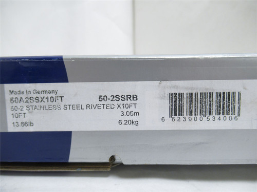 Renold 50A2SSX10FT; Double Roller Chain #50 SS 10'L No-ML