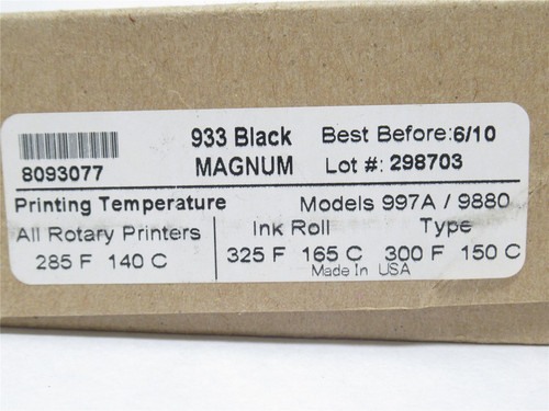 Markem-Imaje 997A / 9880; Box-12 Dry Ink Rolls 32mm Best 6/10