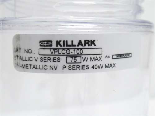 Killark VPLCG-100; Hazard Location Globe; 3-1/2"; No Pattern
