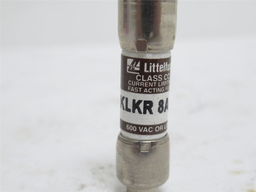 Littlefuse KLKR 8A; Fast Acting Fuse; 8A; 600VAC/DC; Class CC