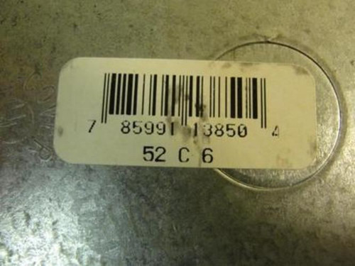 Thomas & Betts 52 C 6; LOT-18; Flat Blank Square Box Cover