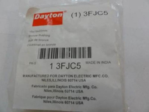 Dayton 3FJC5; PACK-5; Sleeve Bearing; 15mm ID; 19mm OD