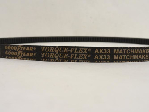Goodyear AX33; V-Belt; 35" Long; 1/2" Top Width; 5/16" Thick