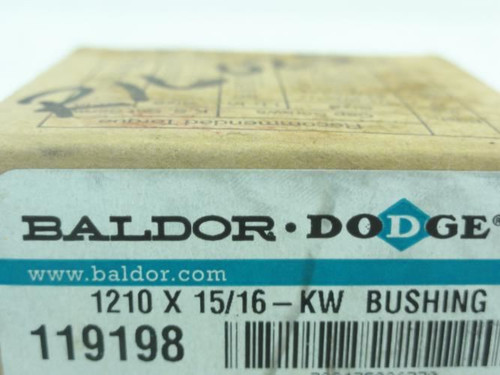 Dodge 119198; Taper-Lock Bushing; 0.9375"ID; 1210