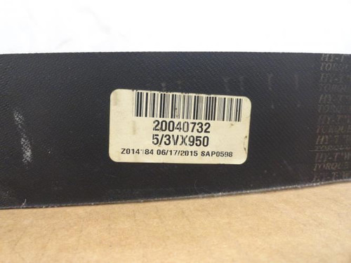 Goodyear 5/3VX950; V-Belt 5-Rib 95" Long; 2" Wide; 0.328" Height