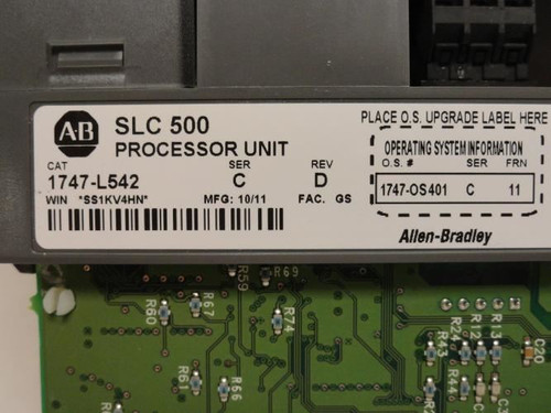 Allen-Bradley 1747-L542; Processor Unit 32K 1A@5VDC; 0A@24VDC; NO KEY
