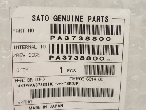 Sato PA3738800; Head Bracket
